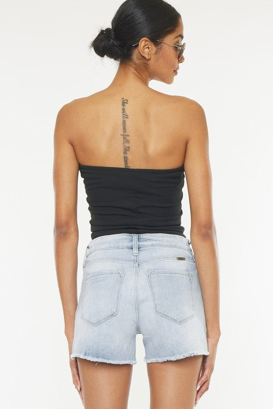 Kancan High Rise Denim Shorts