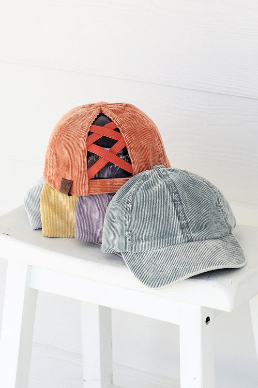 CC Stone-Washed Corduroy Cap