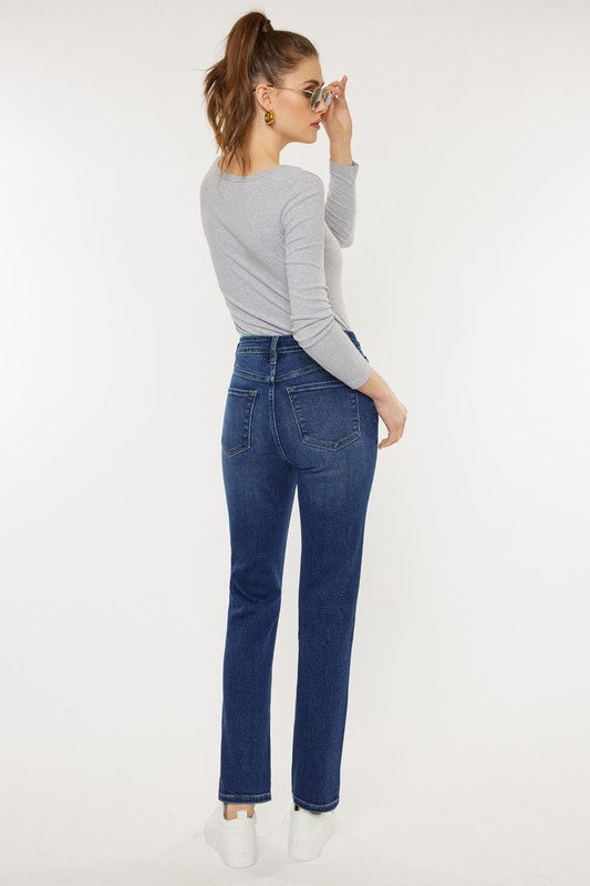 Kancan High Rise Slim Straight Jeans