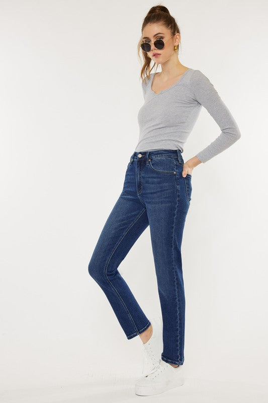 Kancan High Rise Slim Straight Jeans