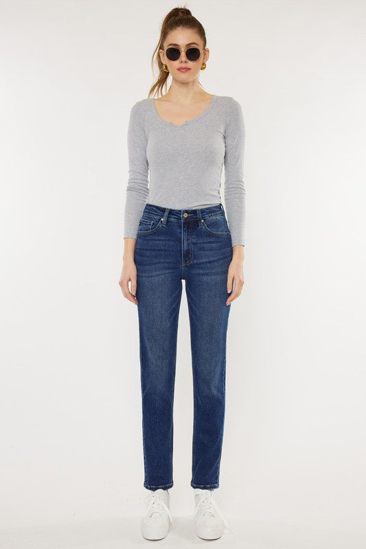 Kancan High Rise Slim Straight Jeans