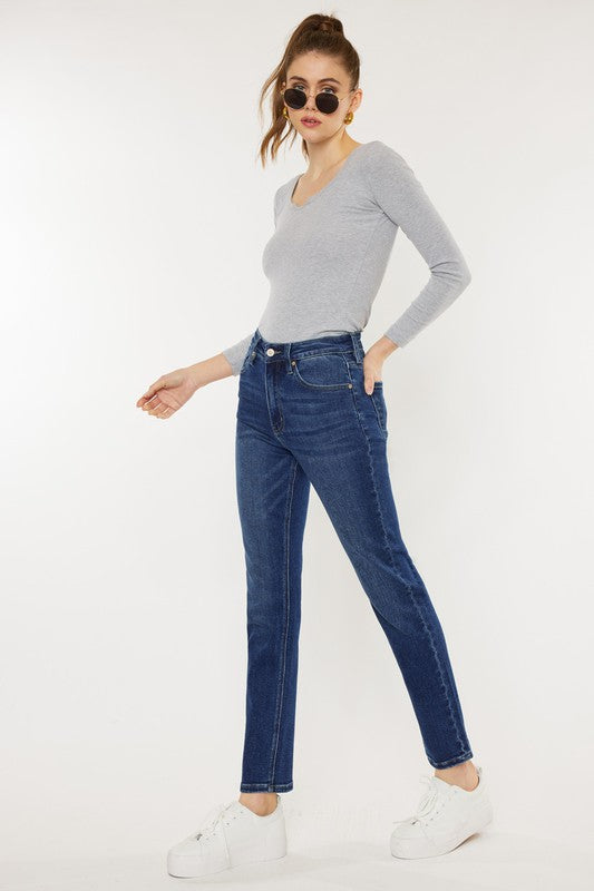 Kancan High Rise Slim Straight Jeans