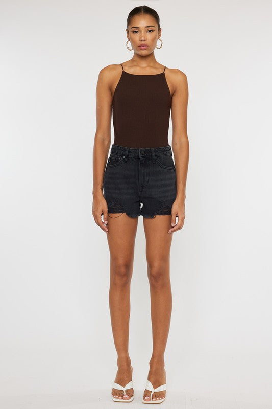 Kancan High Rise Denim Shorts