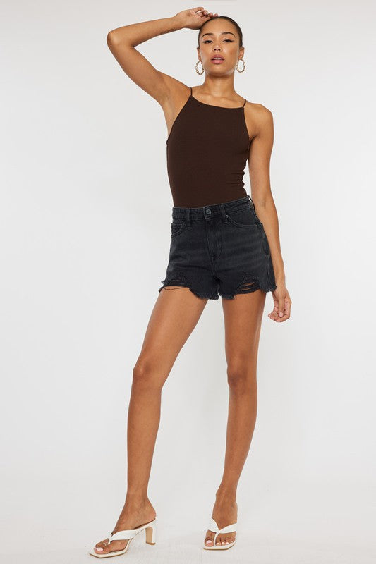 Kancan High Rise Denim Shorts