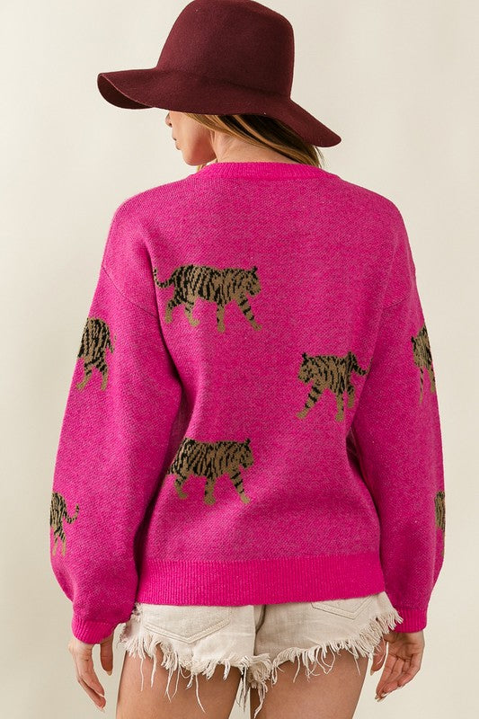 Tiger Pattern Sweater RTS