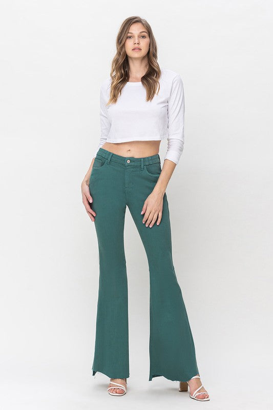 Flying Monkey Emerald High Rise Super Flare Jeans