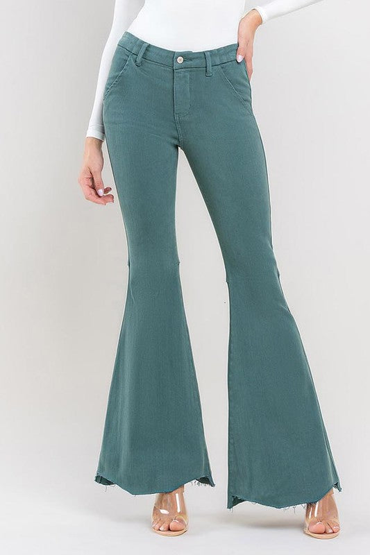 Flying Monkey Emerald High Rise Super Flare Jeans