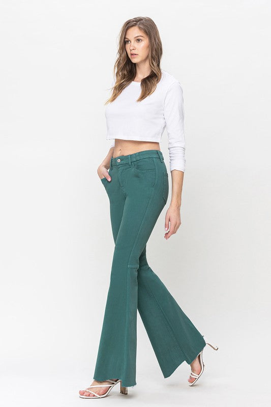 Flying Monkey Emerald High Rise Super Flare Jeans