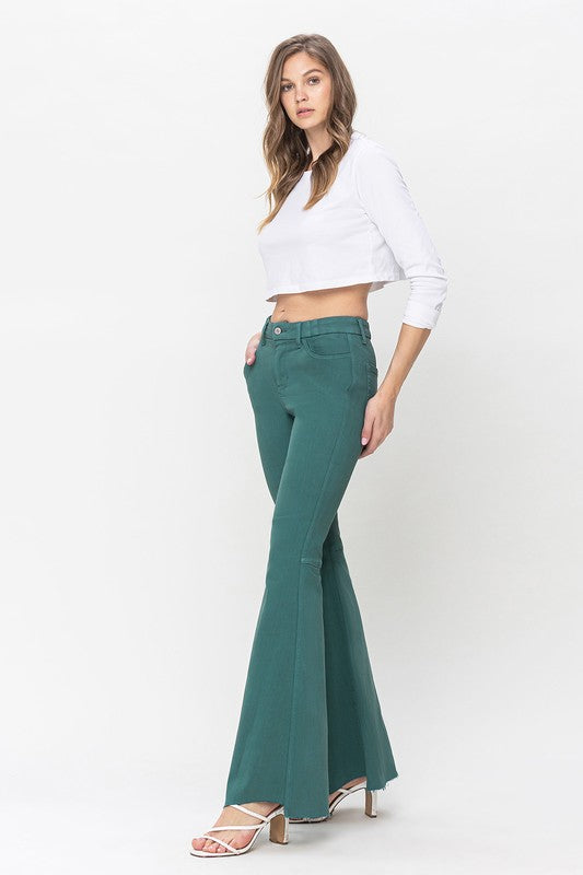 Flying Monkey Emerald High Rise Super Flare Jeans