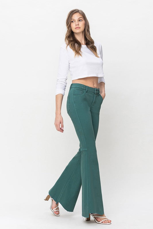 Flying Monkey Emerald High Rise Super Flare Jeans