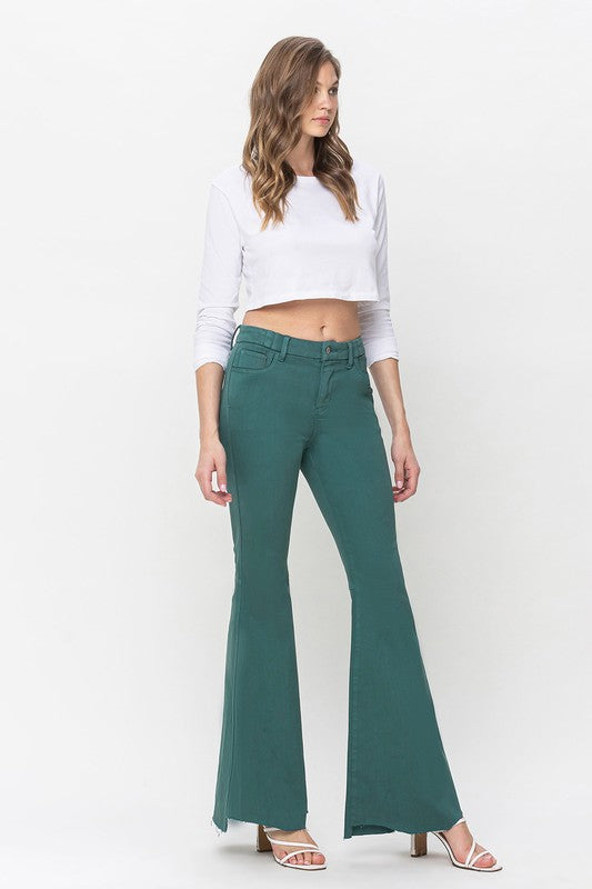 Flying Monkey Emerald High Rise Super Flare Jeans