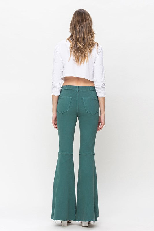 Flying Monkey Emerald High Rise Super Flare Jeans