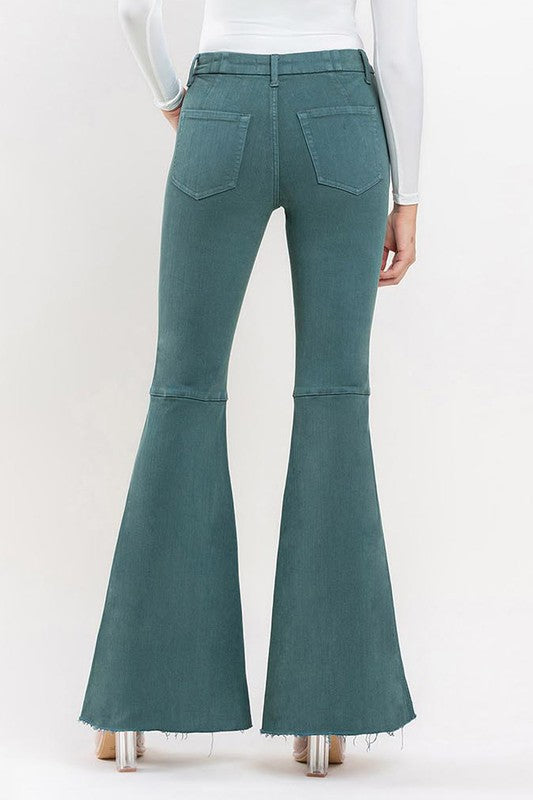 Flying Monkey Emerald High Rise Super Flare Jeans