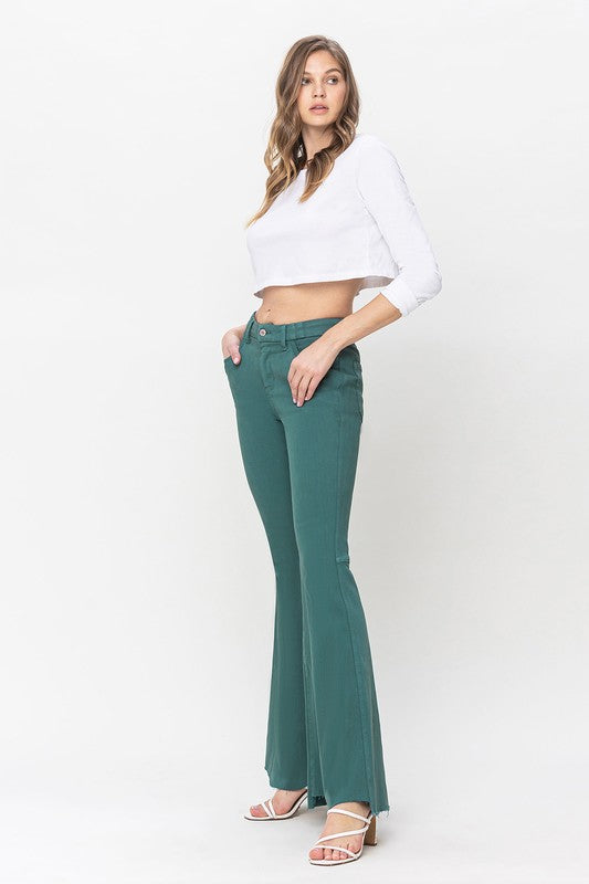 Flying Monkey Emerald High Rise Super Flare Jeans