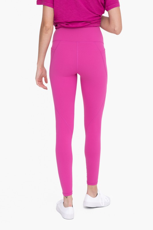 Mono B Tapered Band Essential Solid Highwaist Leggings