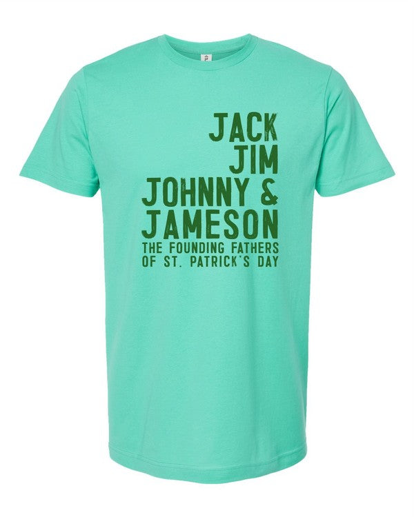 Jack Jim Johnny Jameson St Patrick's Day Graphic Tee