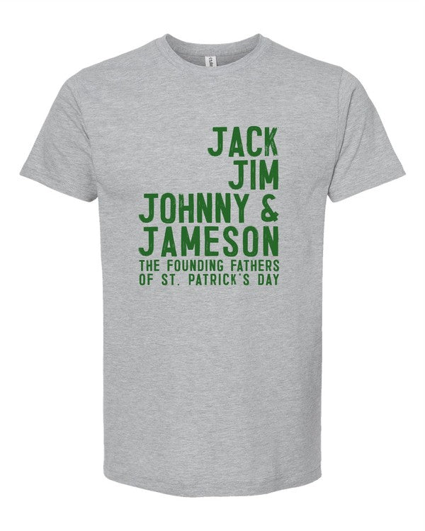 Jack Jim Johnny Jameson St Patrick's Day Graphic Tee