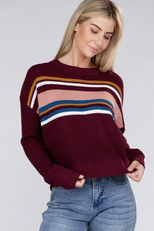 Striped Pullover Sweater