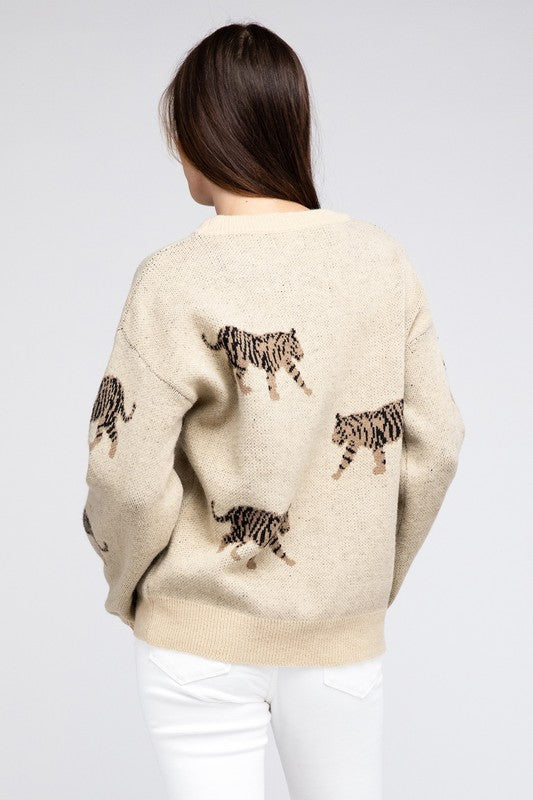 Tiger Pattern Sweater RTS