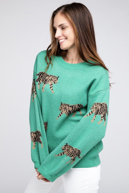 Tiger Pattern Sweater RTS