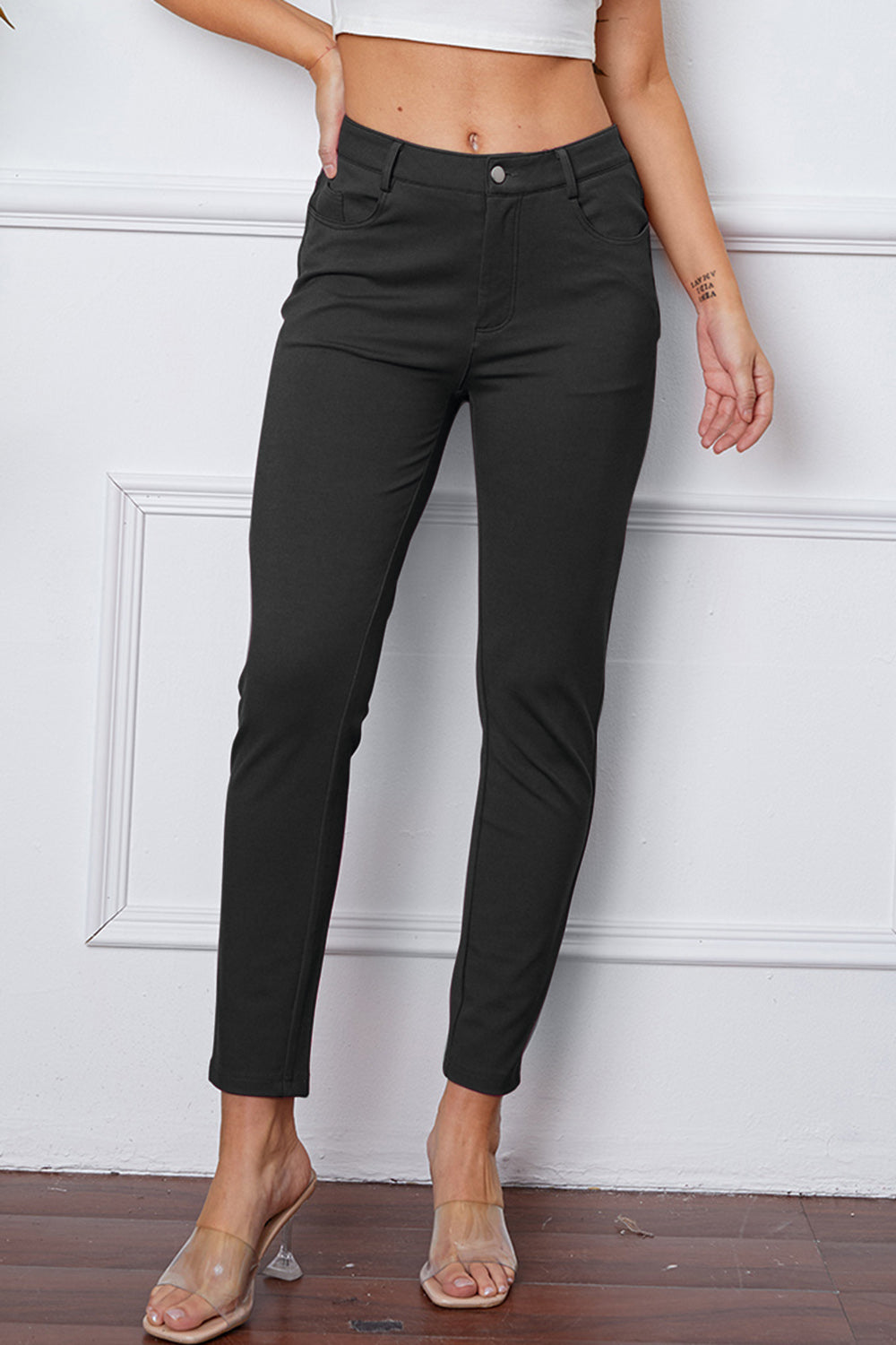 The BEST High Waist Skinny Pants