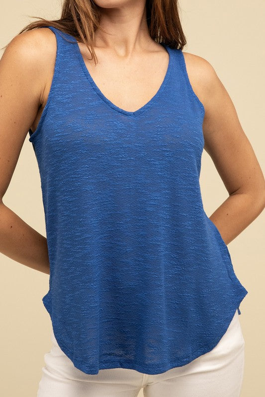 V Neck Sleeveless Cami Top