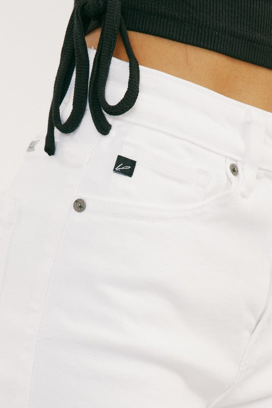 Kancan White Hazel High Rise Shorts