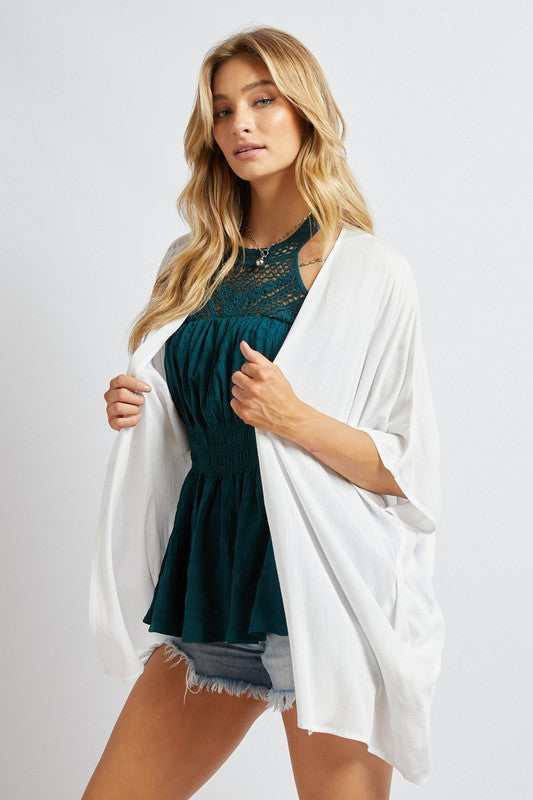 Davi & Dani Favorite Solid Kimono Cardigan