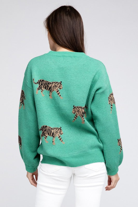 Tiger Pattern Sweater RTS