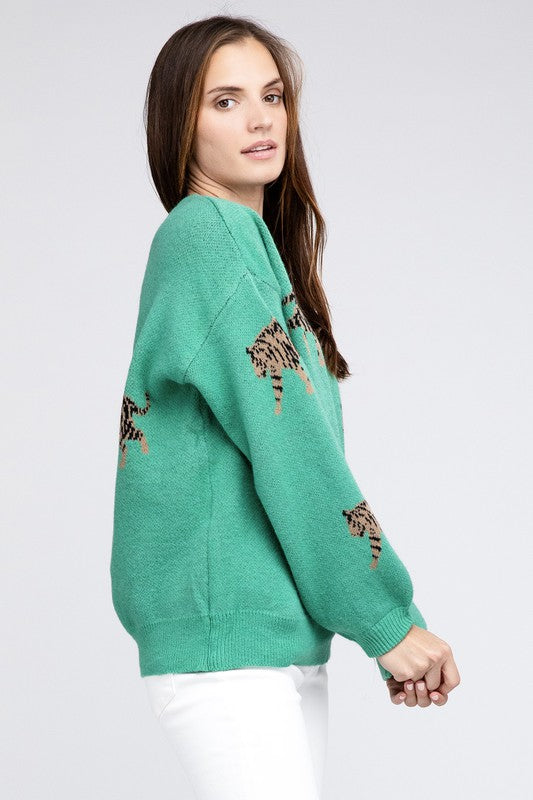 Tiger Pattern Sweater RTS