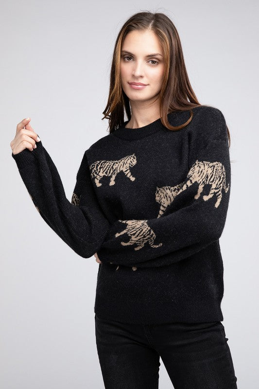 Tiger Pattern Sweater RTS