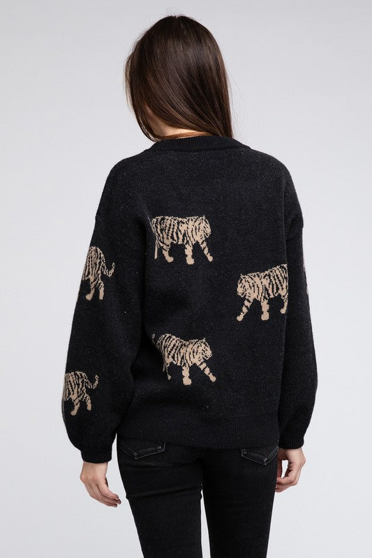 Tiger Pattern Sweater RTS