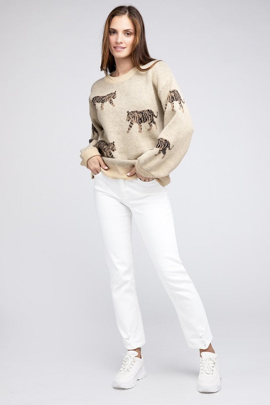 Tiger Pattern Sweater RTS