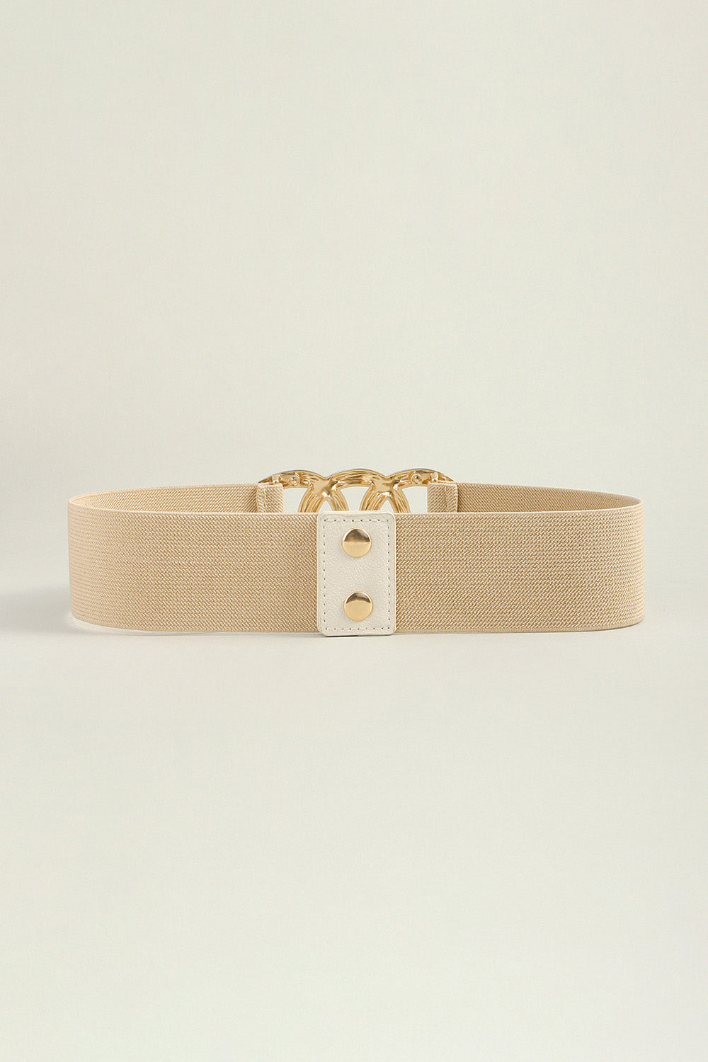 Zinc Alloy Buckle Elastic Wide Belt