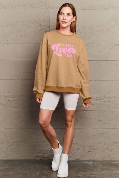 Simply Love N MY LOVER ERA Round Neck Sweatshirt