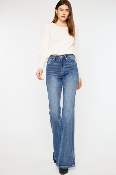 Kancan Cat's Whiskers High Rise Flare Jeans