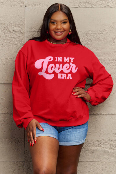 Simply Love N MY LOVER ERA Round Neck Sweatshirt