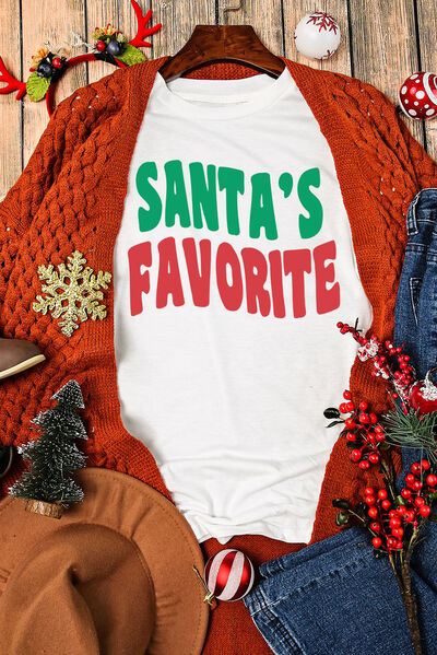 SANTA'S FAVORITE Short Sleeve T-Shirt