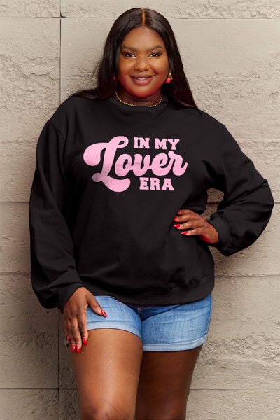 Simply Love N MY LOVER ERA Round Neck Sweatshirt