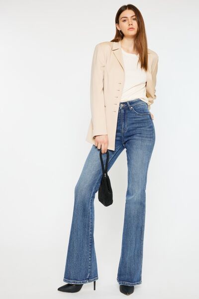 Kancan Cat's Whiskers High Rise Flare Jeans