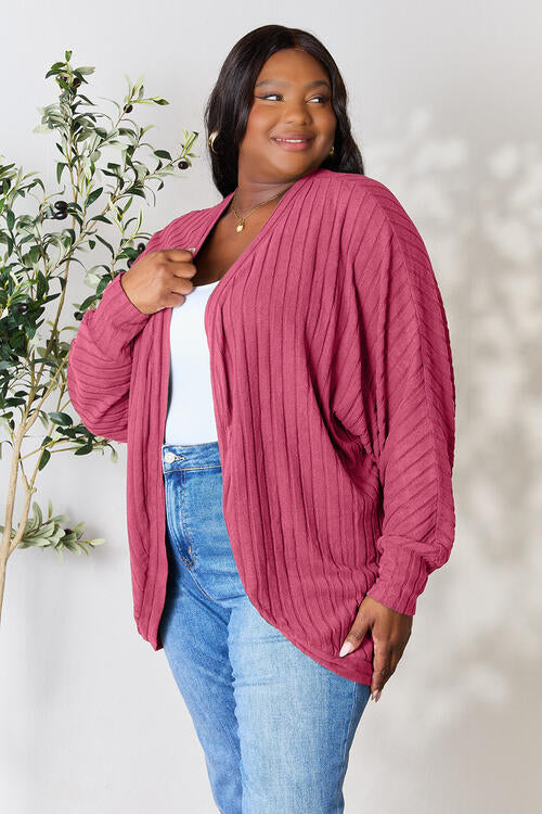 Chilly Babe Ribbed Cocoon Cardigan