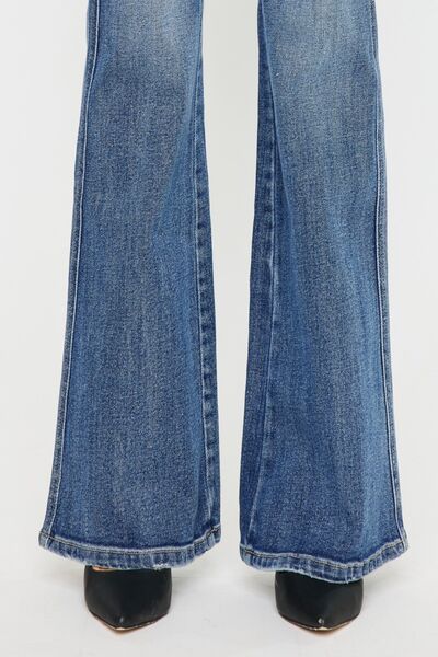 Kancan Cat's Whiskers High Rise Flare Jeans