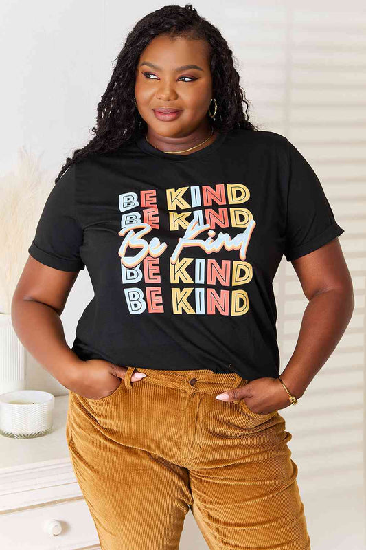 BE KIND Graphic Round Neck T-Shirt - RTS