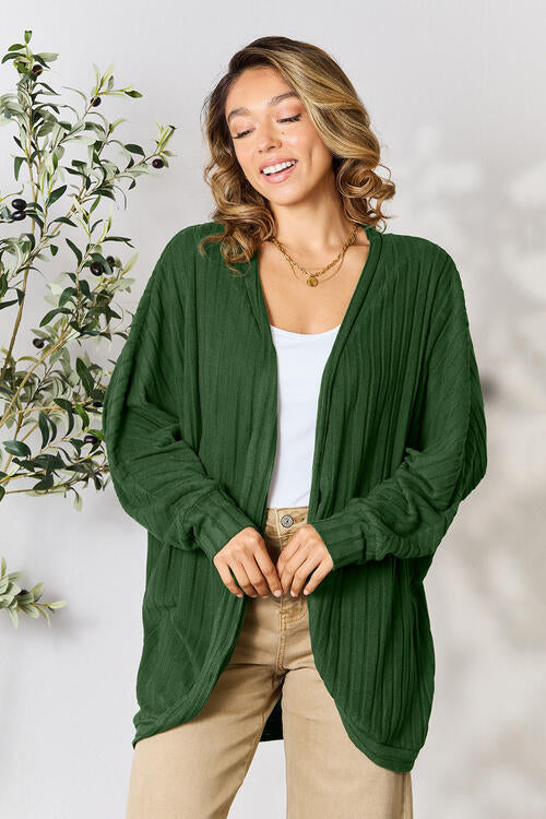 Chilly Babe Ribbed Cocoon Cardigan