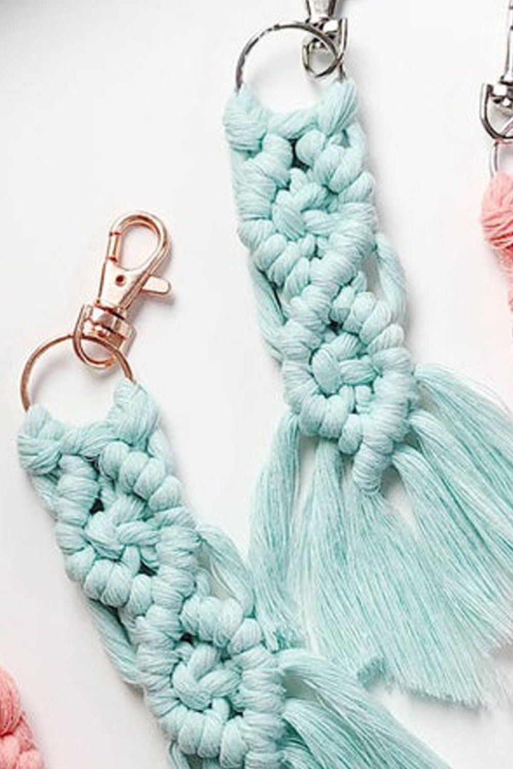 Braided Fringe Keychain