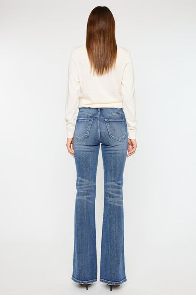 Kancan Cat's Whiskers High Rise Flare Jeans