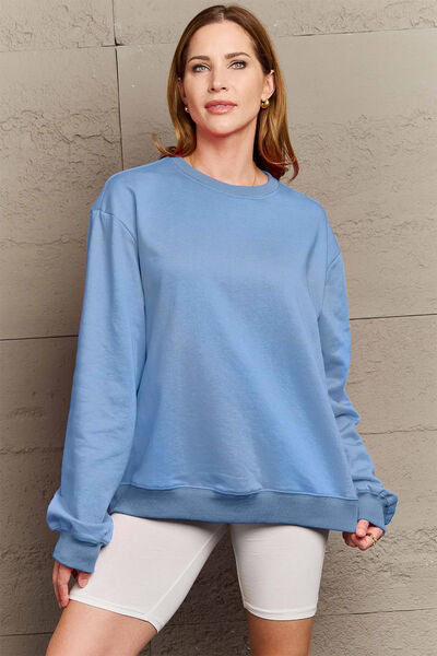 Simply Love ENJOY THE LITTLE THINGS Round Neck Sweatshirt