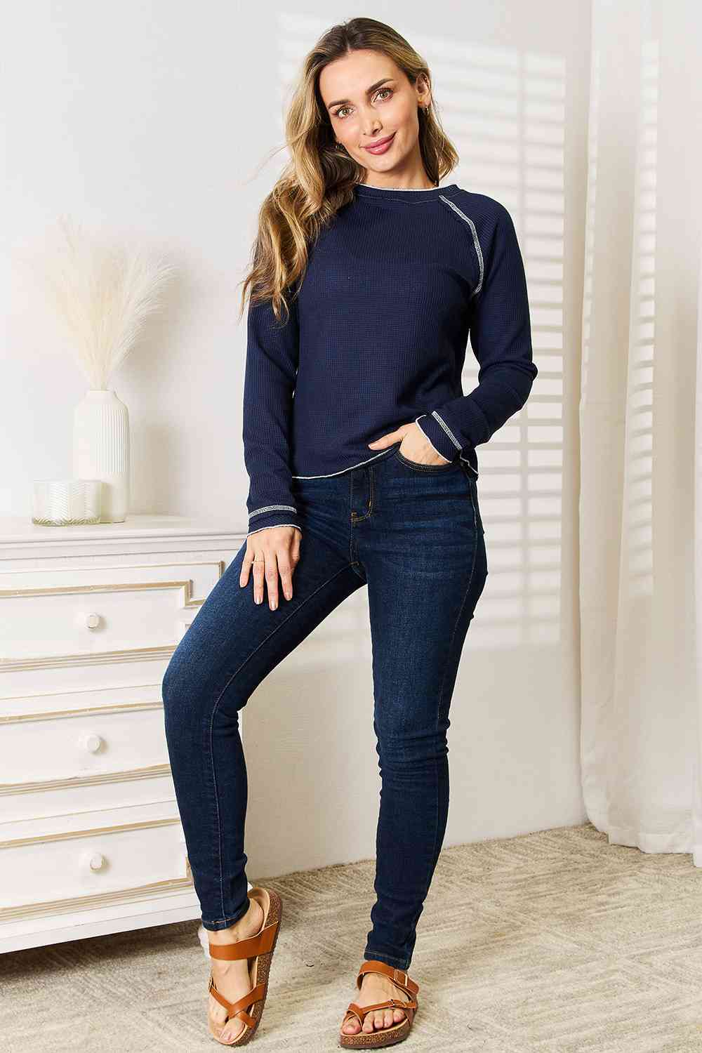 Glady Long Raglan Sleeve Top