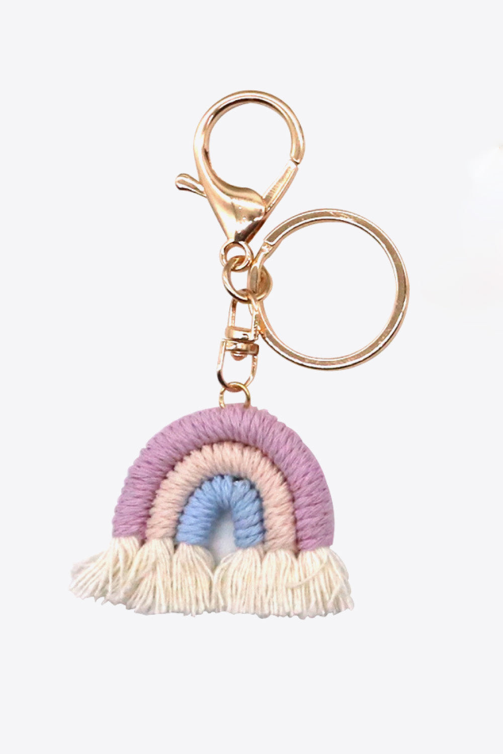 Rainbow Fringe Keychain