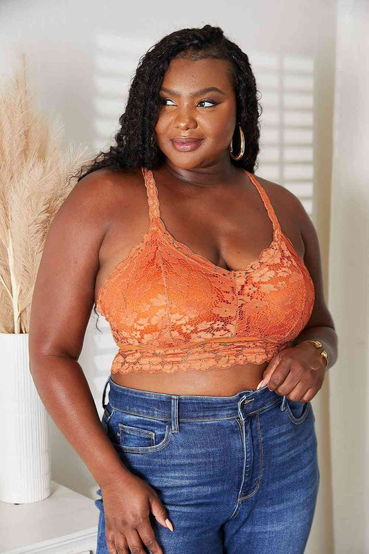 JadyK Juliette Pumpkin Spice Crisscross Lace Bralette TikTok Viral